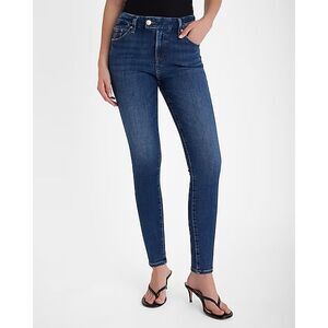 Express Mid Rise Dark Wash FlexX Skinny Jeans size L